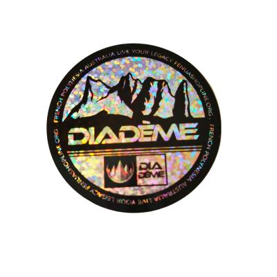 China Custom Dot Holographic Stickers Die Cut Label Vinyl Hologram OEM Micro Holographic Print for sale