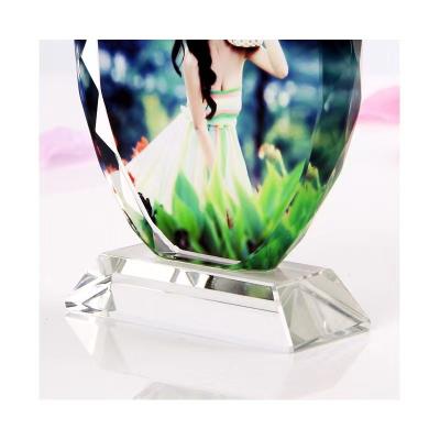 China Wholesale Crystal Trophy, Empty Crystal Glass Award, China Crystal Plaque for Souvenir Gifts for sale