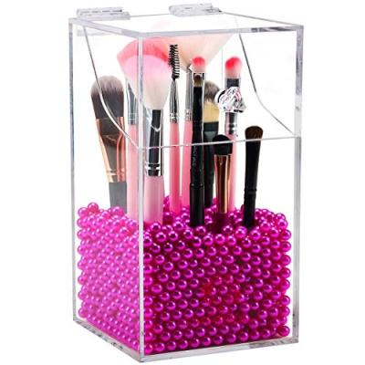 China Morden makeup brush holder with lid/clear brush holder/silicone brush holder for sale