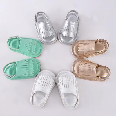 China PU Baby Lightweight Running Cheap Sandal With Tassel for sale