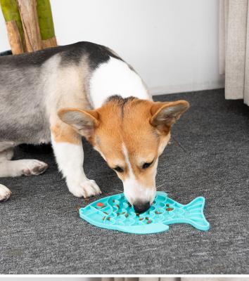 China Factory New Design Sustainable Wholesale Silicone Dog Slow Bowl Pet Lick Mat for sale