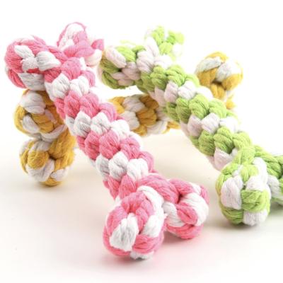 China Wholesale Viable Dog Chew Toys Bite Cotton Rope Toys Pet Brushing Dog Teeth Cleaning Toy for sale