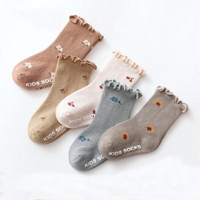 China Antibacterial Kids Socks New Design Baby Anti-Slip Floor Socks Unisex Kids Cotton Socks for sale