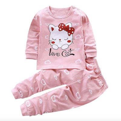 China Wholesale Breathable Baby Clothes Sets Long Sleeve T-shirt And Pants 2 Pieces Underwear Clothes Suits for sale