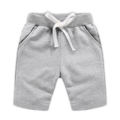 China Hot Sale Breathable Kids Clothing Boys Girls Shorts Solid Color Summer Kids Cotton Shorts for sale