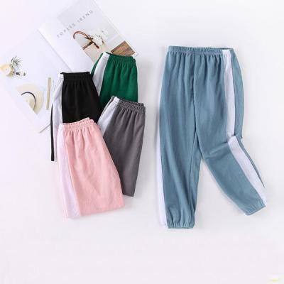 China Hot sale Anti-wrinkle summer kids pants cool unisex solid color mosquito harem pants with best quality for sale