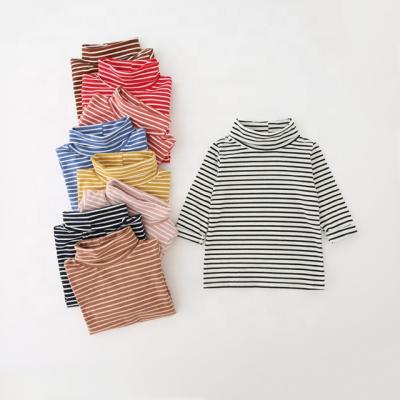 China High Collar T-shirt Anti-Shrink Manufacturer Wholesale New Products Bars Low Top Knitwear Shirt For Kids for sale