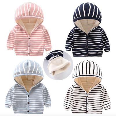 China Anti-wrinkle Children Coat Baby Boy And Girls Autumn Winter Hooded Coat Cloak Jacket Thick Warm Clothes for sale