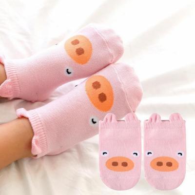 China Antibacterial Animal Pattern Design Baby Socks Lovely Korean Style Kids Anti Slip Socks For Sale for sale