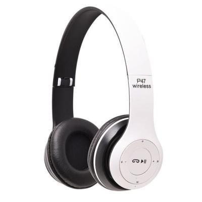 China Folding BT 5.0 Stereo Talking Wireless Headphones TF Card MP3 Music Earphones Earbuds Microphone Portable Headset p47 With Radio for sale