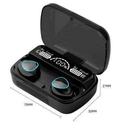 China hot selling tws m10 earbuds In-ear headphones power charger box headphones 2000mAh voz true ANC wireless earphone with battery LED display for sale