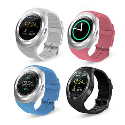 China Cheapest touch screen android smartwatch sport step tracker bracelet band watches sim slot phone y1 smart watch with sedentary reminder for sale