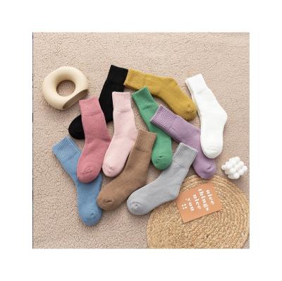 China Other Children's Medium Tube Stockings Autumn And Winter Plush Thickened Warm Women's Tube Socks Long for sale