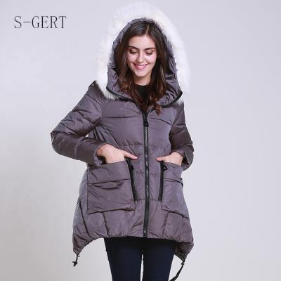 China Ladies Breathable Custom Goose Down Fill Womens Down Jackets For Women Down Coats for sale