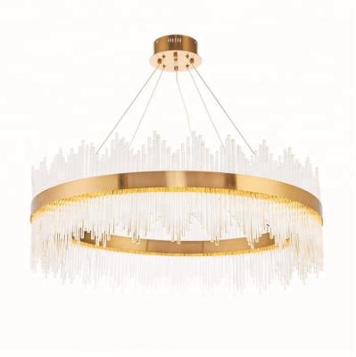 China MD-4088 HOTEL Designer Light Circle Pendent Light Lamp For Led Hanging Light Glass Chandelier for sale