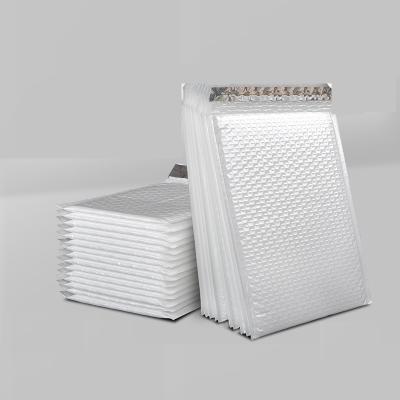 China Self Adhesive Hot Sale Bubble Wrap Pearl Film Custom White Mailer Bags For Clothing for sale