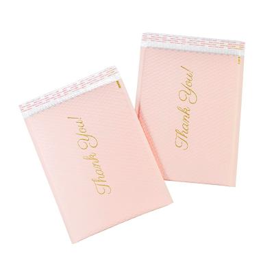 China Eco Friendly Self Adhesive Envelope Thank You Mailing Pink Padded Bubble Mailer Envelope for sale