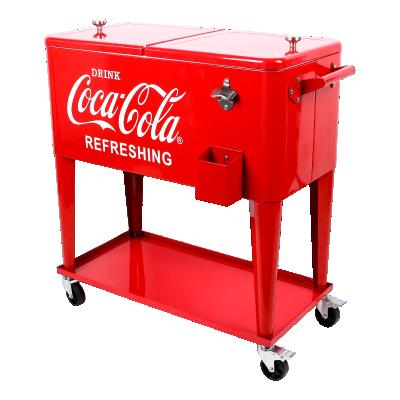 China New Design 80L Waterproof Stainless Steel Beer Ice Cooler Cart For Wine for sale