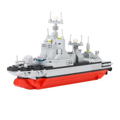 China DIY TOY Mini Warship Model Toy Tank Building Warship Building Block Decompress Toys for sale