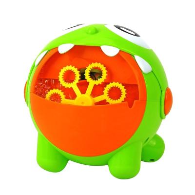 China ABS Children'S Automatic Bubble Machine Early Education Toy Electric Bubble Liquid Cartoon Toy for sale