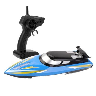 China Battery Operated Toy Remote Control Boat 2.4g Battery Life 20 Minutes Speedboat Motorcycle Racing Children's Toy Boat for sale