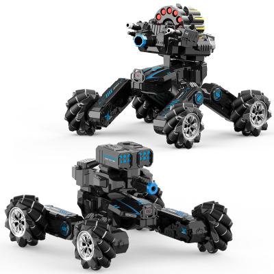 China RC Model Four Wheel Drive Can Launch Water Bombs To Gesture Remote Control Sensor Tank Car Boy Toy for sale