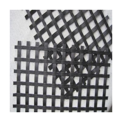 China Modern Geogrid For Road Construction Biaxial Retaining Wall Fiberglass PP Polyester Pet Geogrid Prices for sale