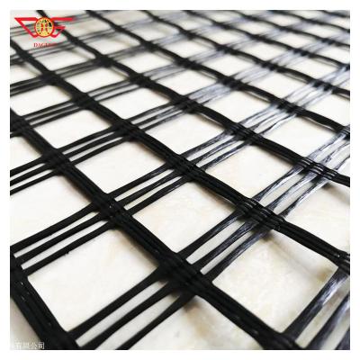 China 50-50kn/m Industrial High Tensile Basalt Fiberglass Geo Grid Mesh for sale