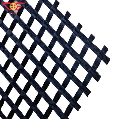 China Factory Price Industrial High Strength Polyester Geogrid PET For Road Construction for sale