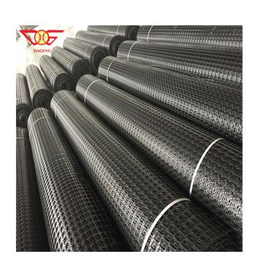 China Factory low price Uniaxial Geogrid 80/80kn industrial fiber mesh geo grid HDPE for dam construction for sale