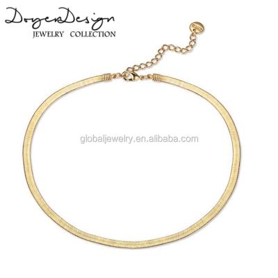 China Fashionable Choker Necklace Gold Chain for sale