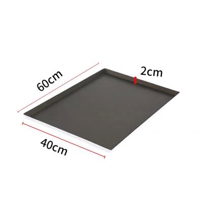 China Grocery factory direct commercial bakeware baking tray 60 x 40 cm flat sheet pan for sale