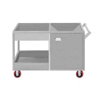 China Kitchen Commercial Hot Sale Stainless Steel Food Waste Collection Trolley Used Bowl Collection Trolley For Restaurant Hotel Kitchen for sale