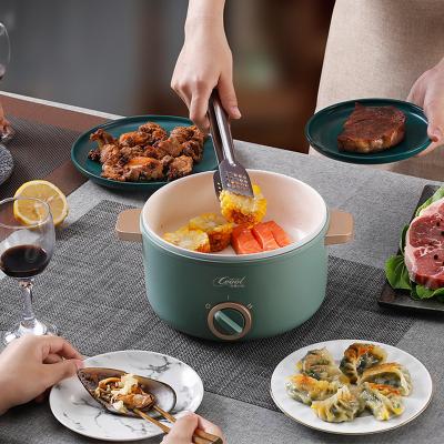 China Easily Cleaned 1.5L Mini Multi-Function Keramik Ceramic Noodle Stew Pot Rice Cooking Milk Around Pan For Electric Cook for sale