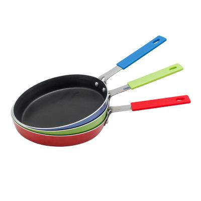 China Guangdong 26Cm 28Cm Chinese Metal Mini Non-Stick Molds Breakfast Egg Viable Wok Stir-fry Frying Pan With Non-Stick Coating Stir for sale