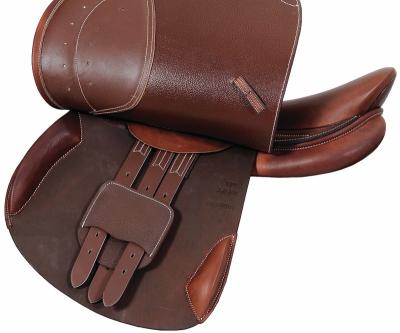 China Hot Selling High Quality Comfortable Customized Horse Leather Equestrian Western Saddle for sale