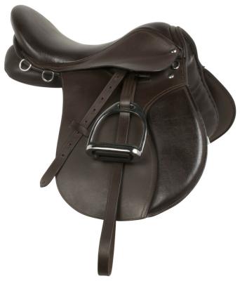 China Good quality comfortable comfortable safe and easy to clean horse custom equestrian leather western saddle for sale