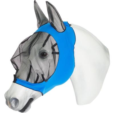 China Mosquito Proof Horse Fly Washable Comfortable Breathable Mask With Ears for sale