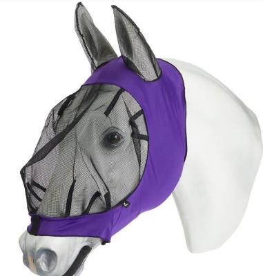 China Breathable Non-Toxic Washable And Easy To Clean Mosquito Proof Horse Fly Mask With Ear for sale