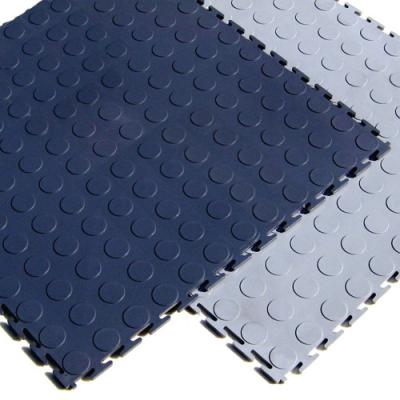 China Durable Waterproof Wear Resistant Anti-Slip PVC Garage Floor Tiles Removable Parking Plastic Interlock Floor Tile for sale