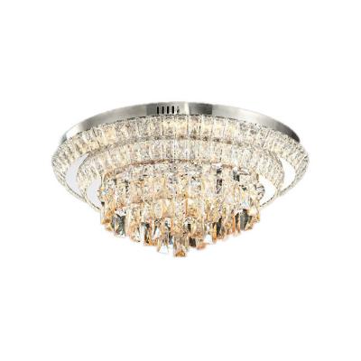 China New Arrival Stainless Steel Modern Indoor Decorative Crystal Chandelier Ceiling Light Outdoor Mounted Hanging Fixture For Living Room Bedroom for sale