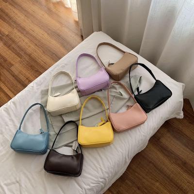 China Fashion Women 2021 Retro Fashion Totes Bags For Women Retro Handbags Solid Leather Purse PU Elegant Female Shoulder Tote Bags for sale