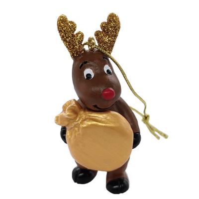 China Custom Handmade Sculpture Resin Christmas Figurines Europe Resin Animal Gifts In Art And Crafts Decorative Ornaments for sale