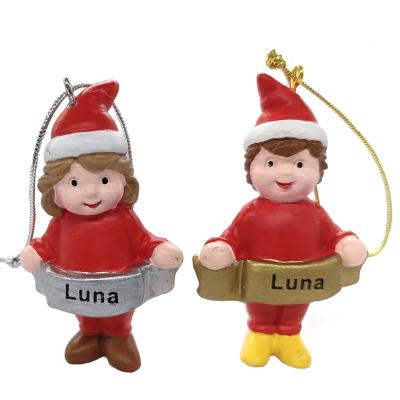 China Europe welcome to supply picture customization statue resin crafts ornaments Christmas decoration ornaments resin hanging ornaments for sale