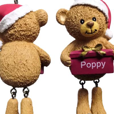 China Europe New Arrival Christmas Home Decorations Best Selling Teddy Bear Pendant for sale