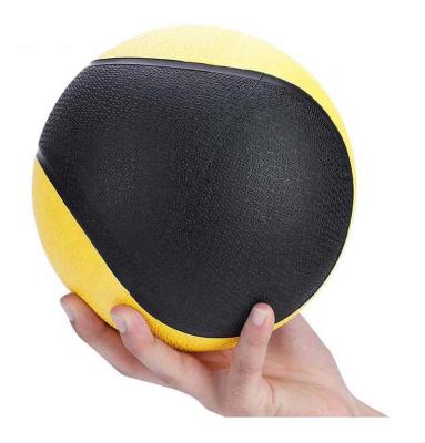 China Custom Logo Weight Training Rubber Eco Fitness Bodybuilding Basketball Single Wall Handle Heavy Friendly Leather Soft Medicine Ball 5kg for sale