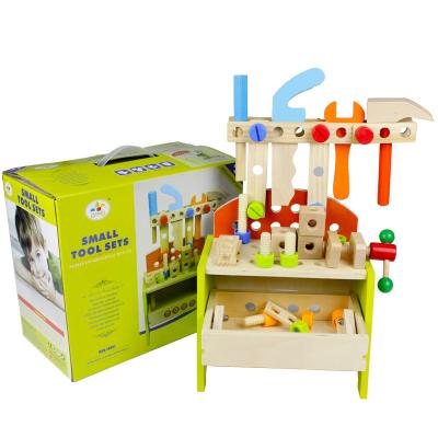 China Funny Simulated Toy Tool Set Children wooden play kit Montessori Busy table toy repairman toy puzzle dismantling game for sale