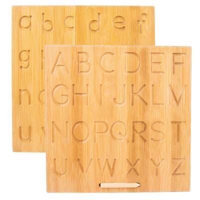 China Educational toy Language Toys Korean Arabic English letter Board English tracing Alphabet Numbers Cognition Writing Board montessori wooden toy for sale