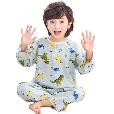 China QUICK DRY Summer Seven Minute Sleeve Boys Home Wear Thin Pajamas for sale