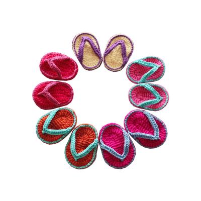 China Light Baby Photography Props Knitted Slippers for sale